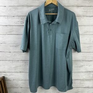 Duluth Trading Mens Blue Short Sleeve Polo Size 2XL Standard Fit